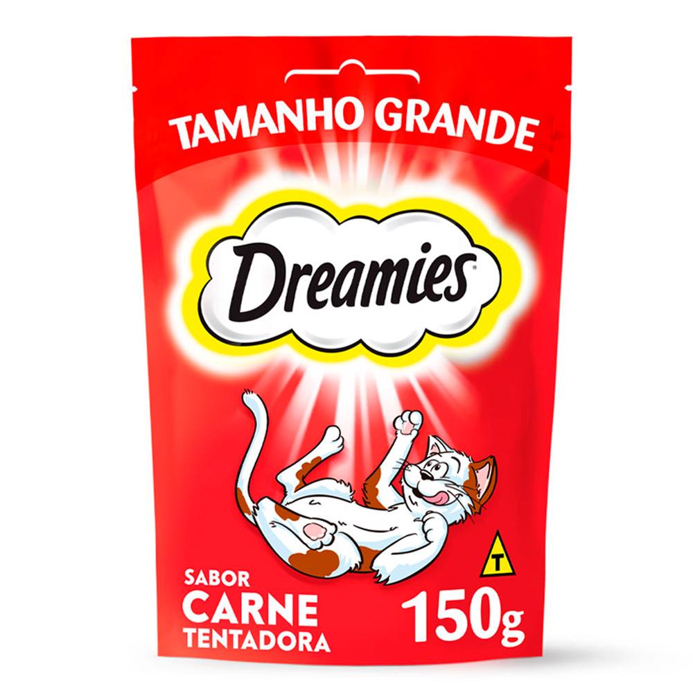 Petisco Dreamies para Gatos Adultos Carne 150g