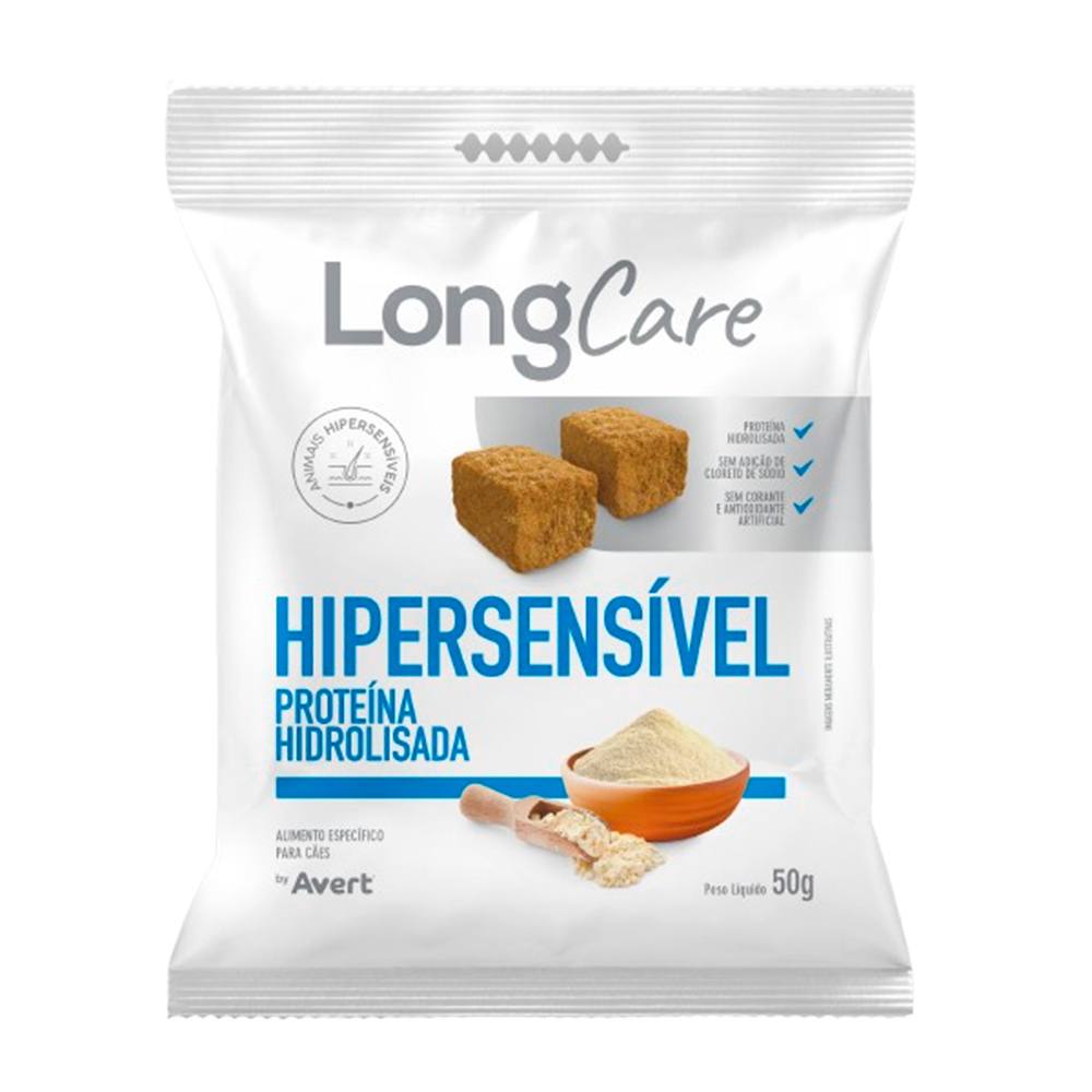 Petisco Natural Para Cães LongCare Hipersensível Proteína Hidrolisada Avert 50g