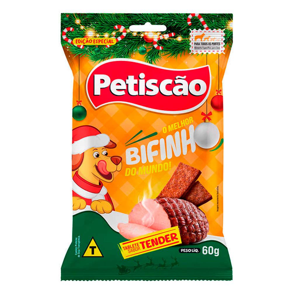 Bifinho Petiscão Para Cães Sabor Tender 60g