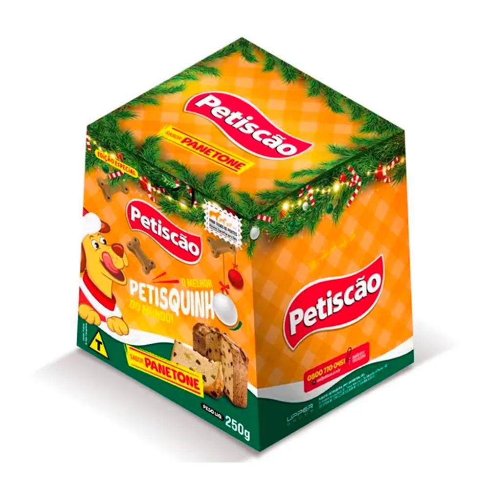 Bifinho Petiscão Petisquinho Para Cães Sabor Panetone 250g