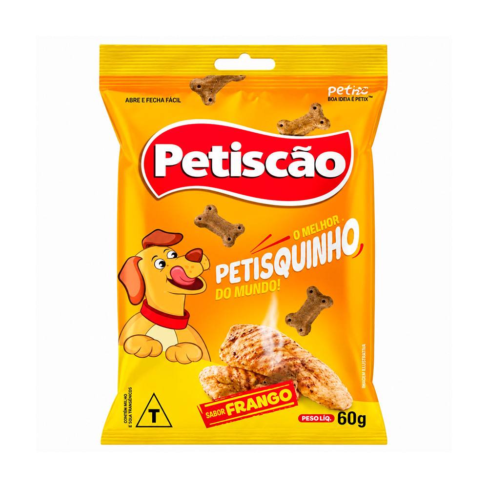 Bifinho Petiscão Petisquinho Para Cães Sabor Frango 60g