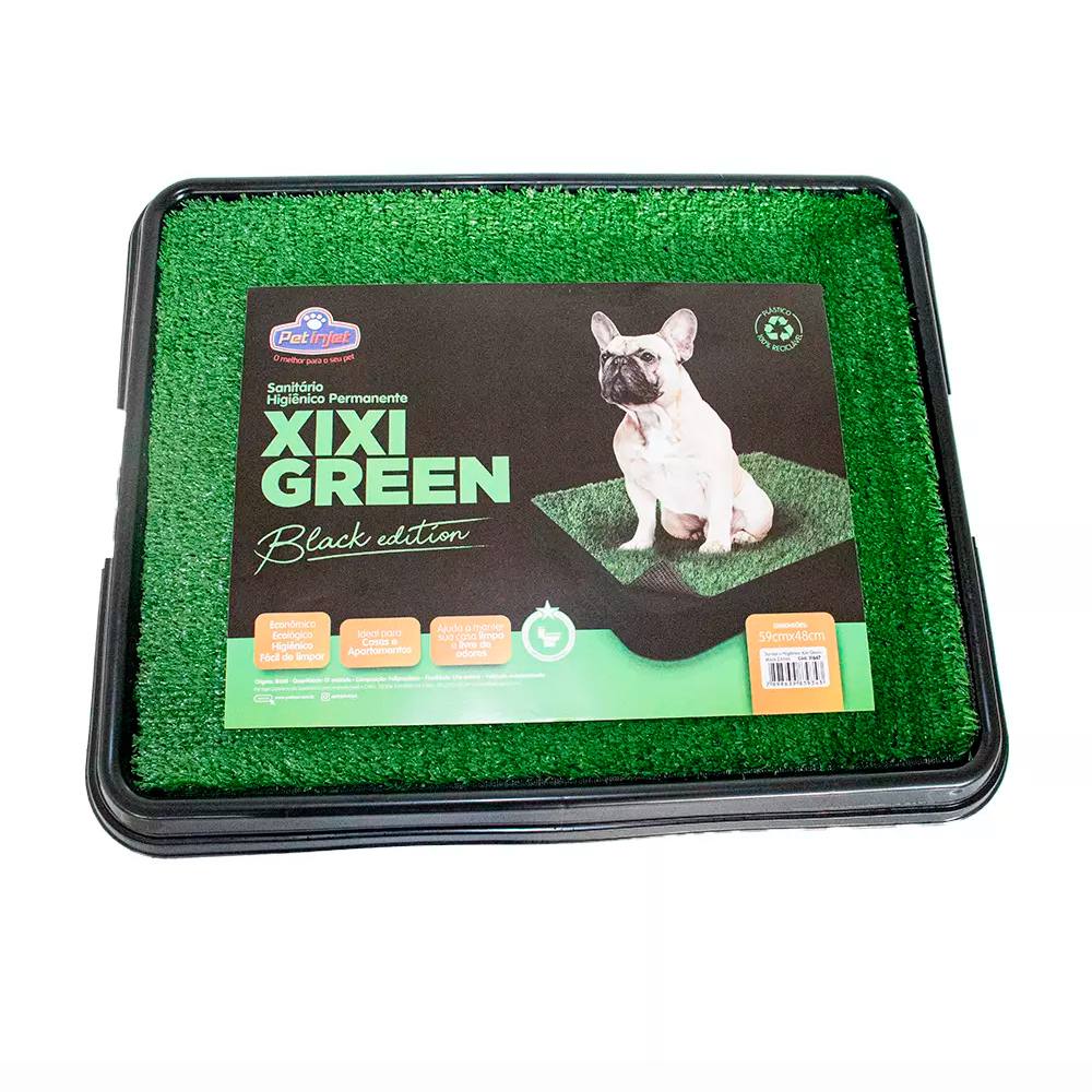 Sanitário Higiênico Para Cães Xixi Green Black Edition Pet Injet