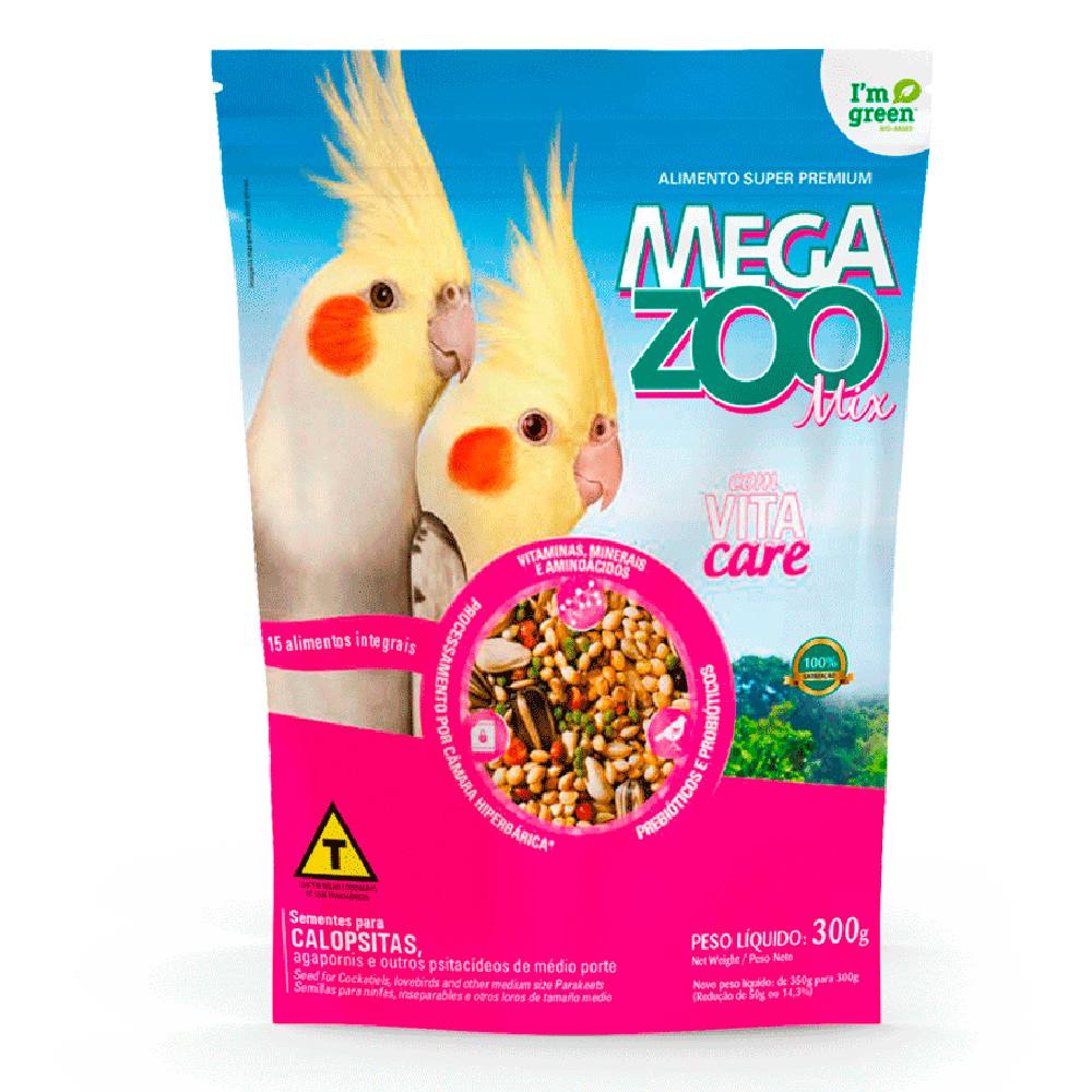 Ração Megazoo Mix Para Calopsitas 300g