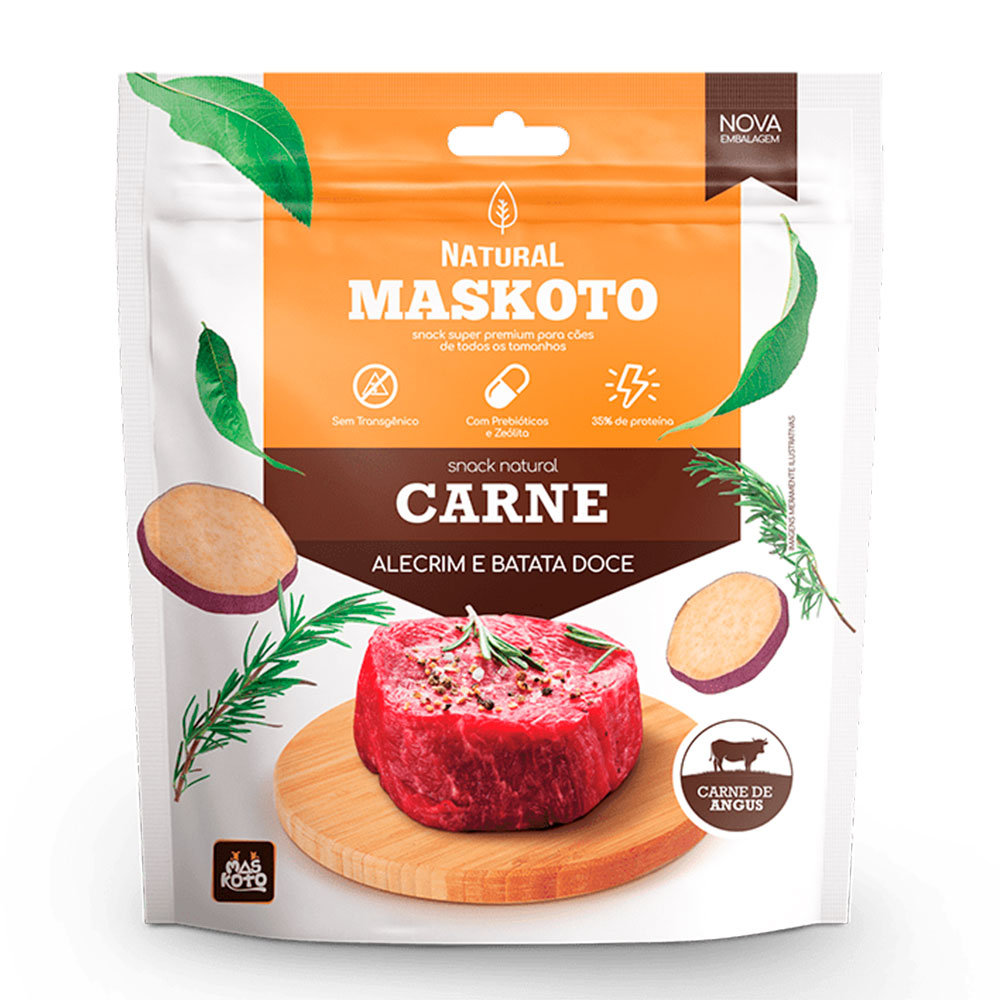 Bifinho Para Cães Maskoto Sabor Carne, Alecrim e Batata Doce 60g