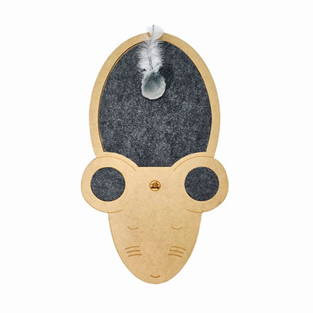 Arranhador Para Gatos Joy Mouse Cinza Fábrica Pet
