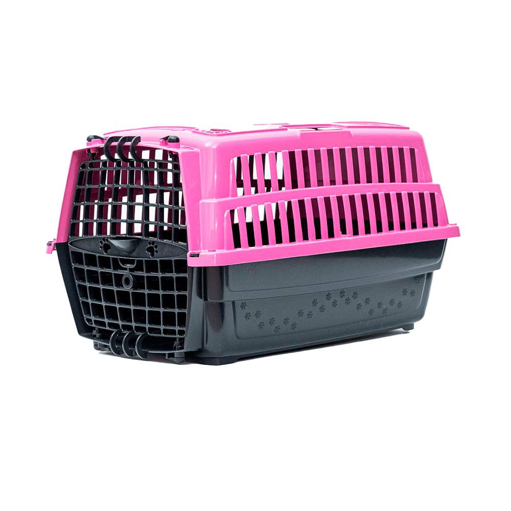 Caixa de Transporte Dog Love Travel Rosa Para Cães Pet Injet Nº02