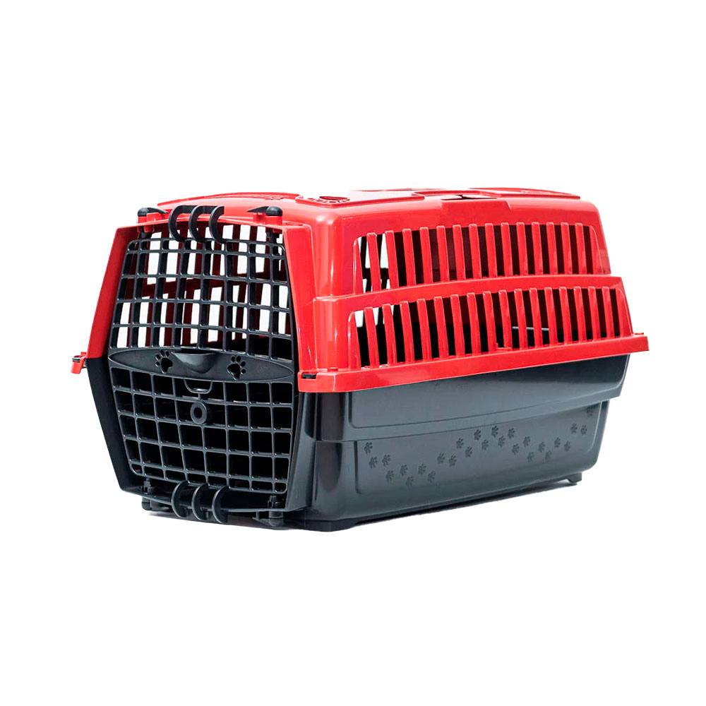 Caixa de Transporte Dog Love Travel Vermelho Para Cães Pet Injet Nº01