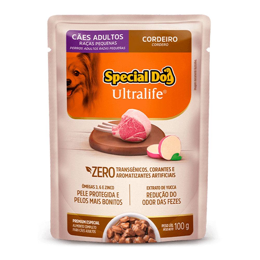 Ração Úmida Special Dog Ultralife Sachê Cães Adultos Raças Pequenas Sabor Cordeiro 100g