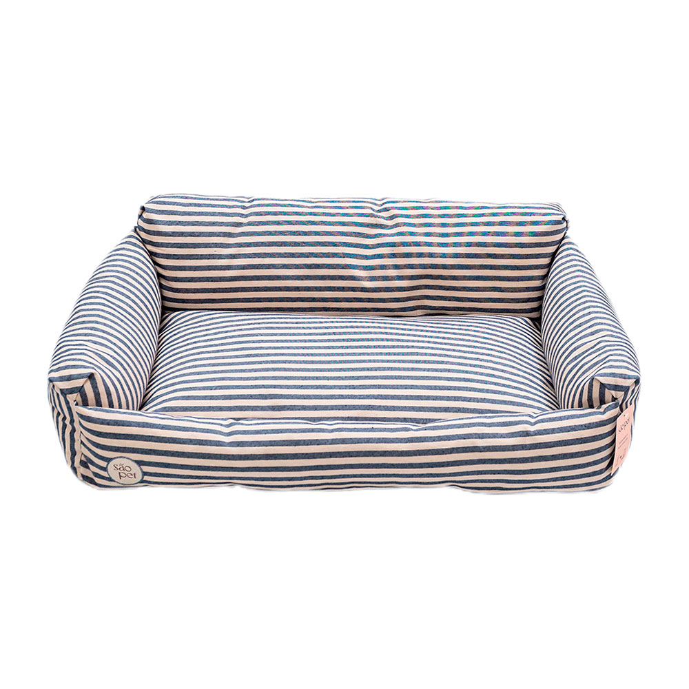 Cama Ilhéus Para Cães e Gatos São Pet Azul Tamanho P