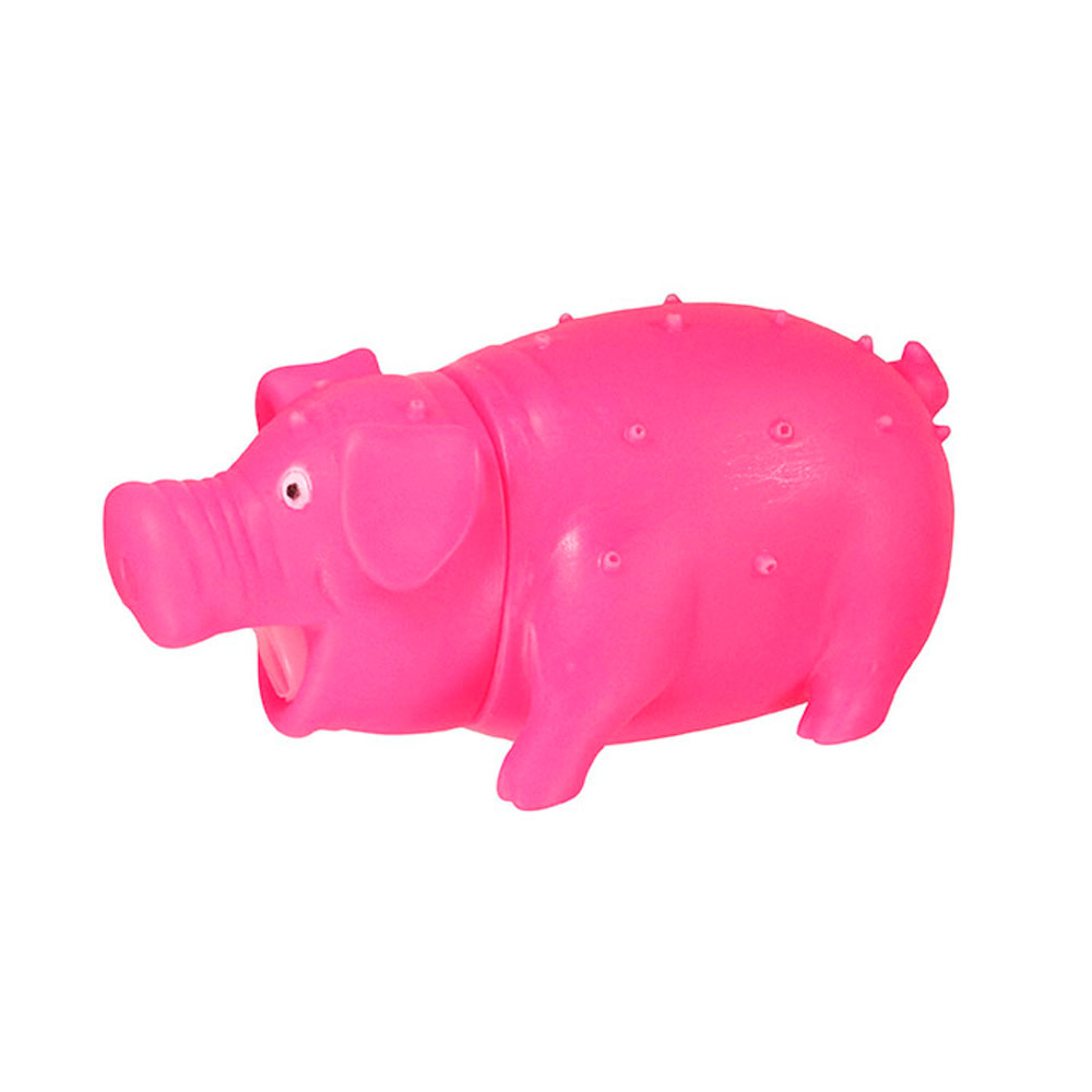 Brinquedo Mordedor Para Cães Porco Roinc Rosa Jambo Kelev