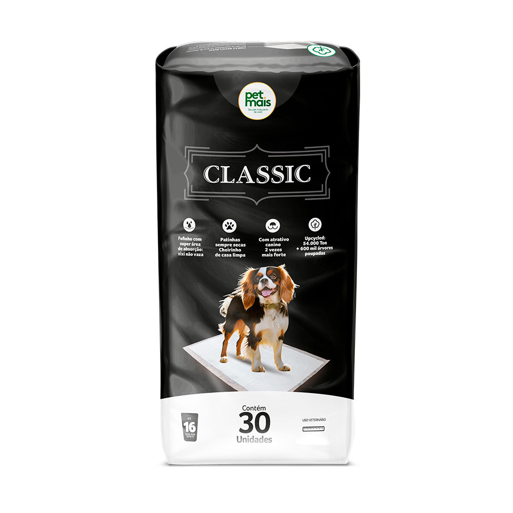 Tapete Higiênico Para Cães Classic Petmais 30 Unidades