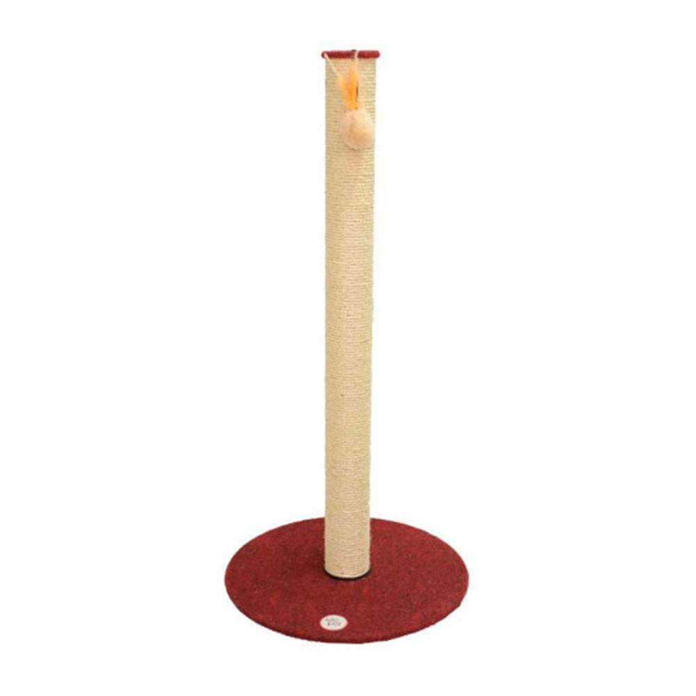 Arranhador Para Gatos Obelisco Vinho São Pet 49x49x104cm