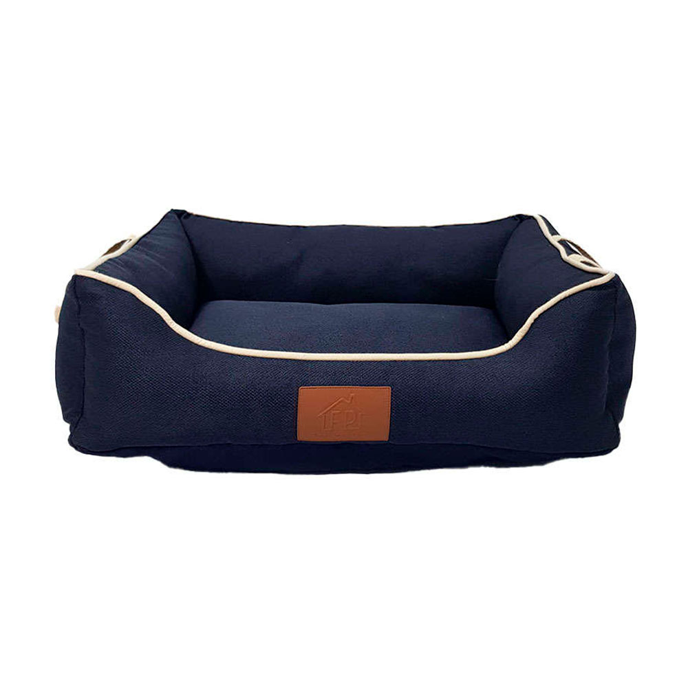Cama Para Cães e Gatos Linho Balbek Marinho Fábrica Pet Tamanho G