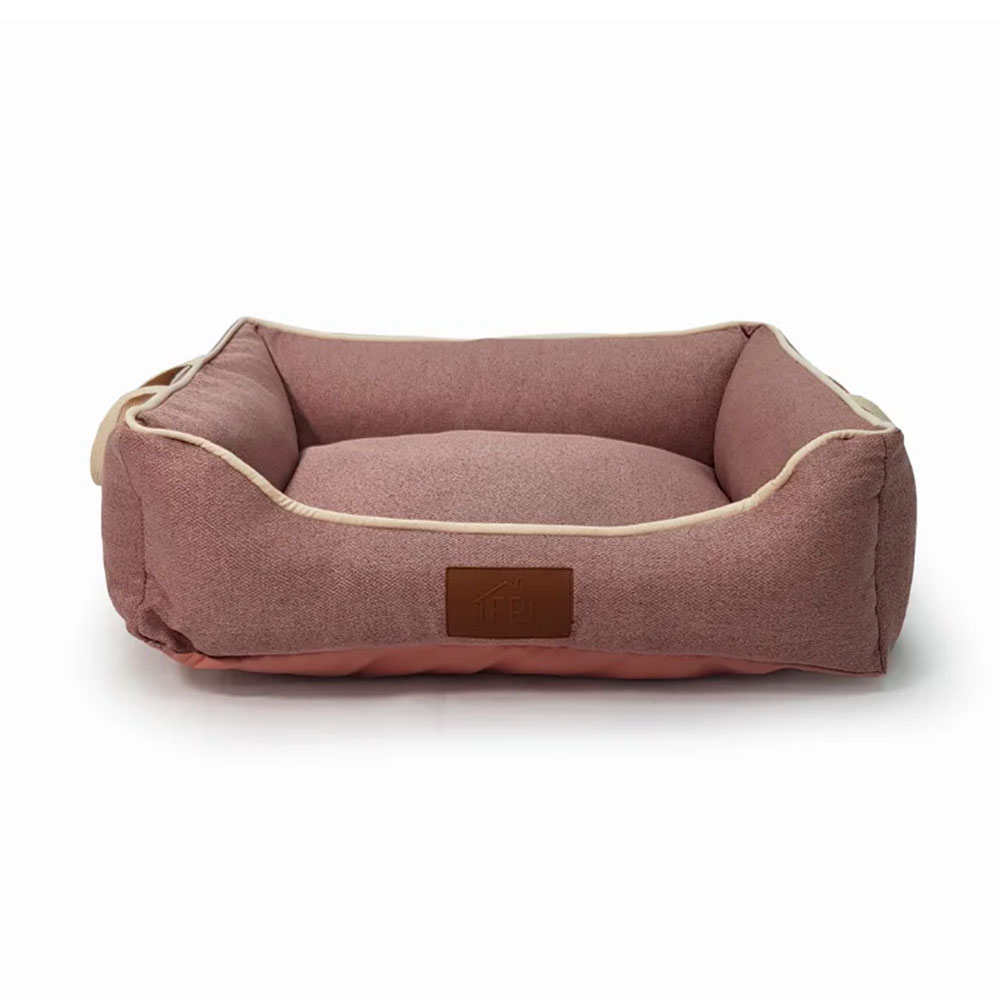 Cama Para Cães e Gatos Linho Balbek Rose Fábrica Pet Tamanho P