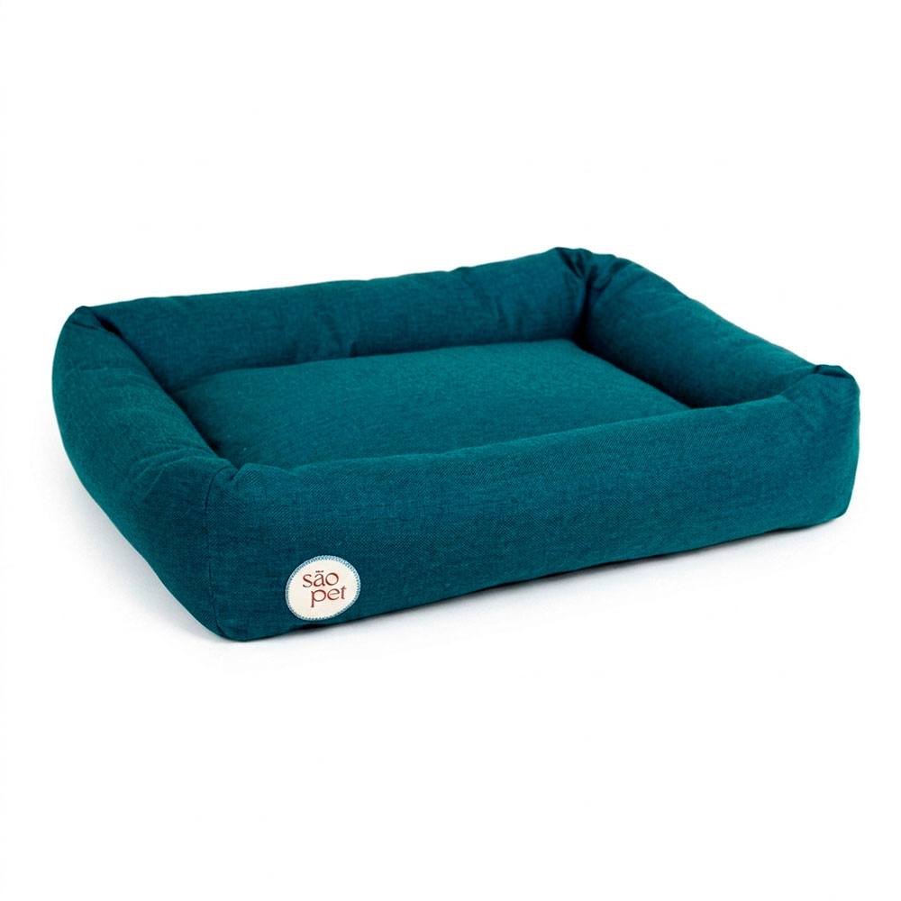 Cama Para Cães e Gatos Americana Verde São Pet Tamanho G