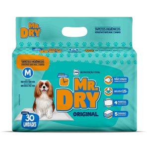 Tapete Higiênico Mr. Dry 80x60cm 30 Unidades