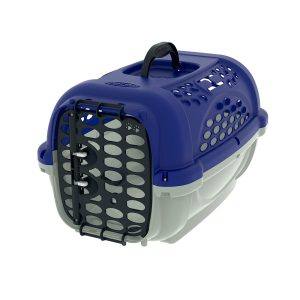 Caixa de Transporte Para Cães e Gatos Panther Plast Pet Azul Nº3
