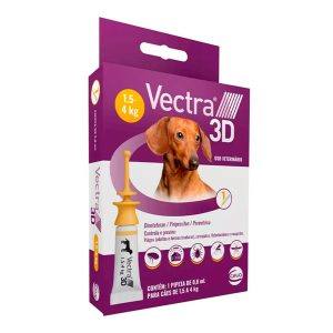 Antipulgas E Carrapatos Vectra 3D Para Cães 1,5 a 4kg Ceva 1 Pipeta
