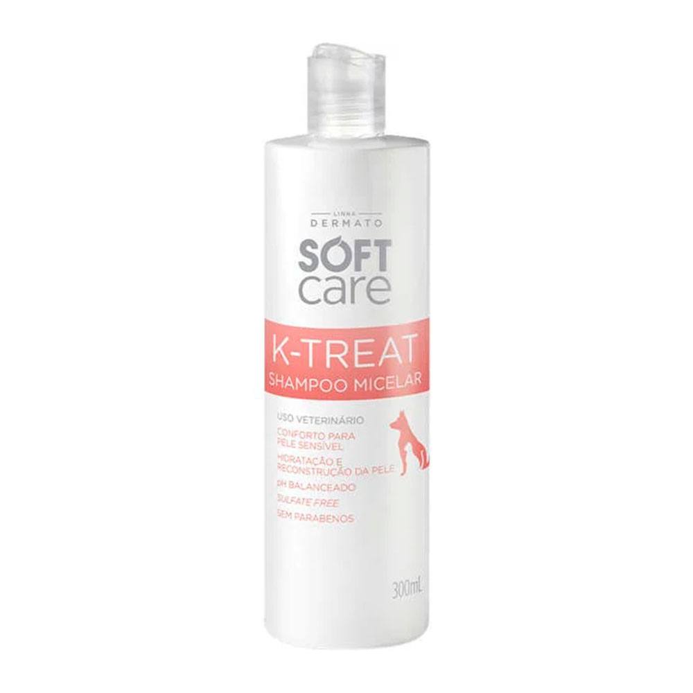 Shampoo K-Treat Micelar Soft Care Para Cães e Gatos 300ml
