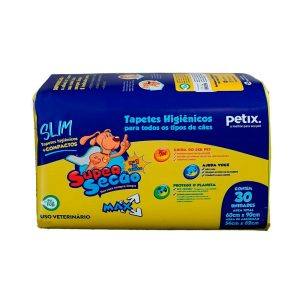 Tapete Higiênico Super Secão Max Slim Petix 30 Unidades