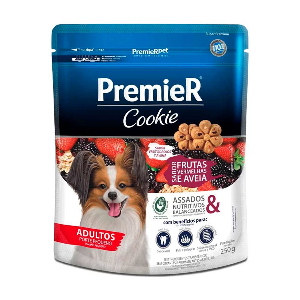 Biscoito Premier Cookie Para Cães Adultos Porte Pequeno - Frutas Vermelhas e Aveia 250g