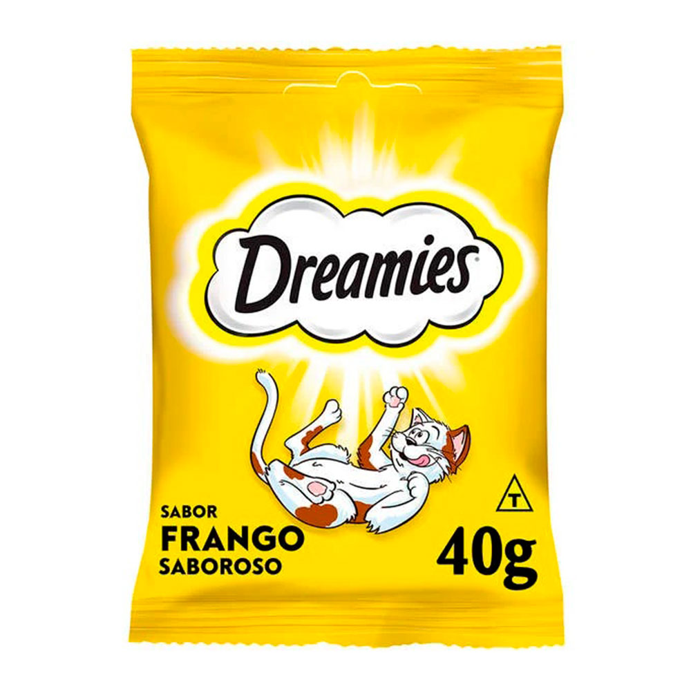 Petisco Dreamies para Gatos Adultos Frango 40g