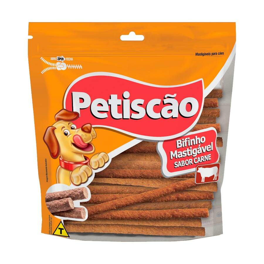 Bifinho Petiscão Palito Para Cães Sabor Carne 1kg