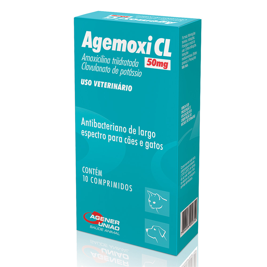 Agemoxi CL 50mg Agener União Com 10 Comprimidos