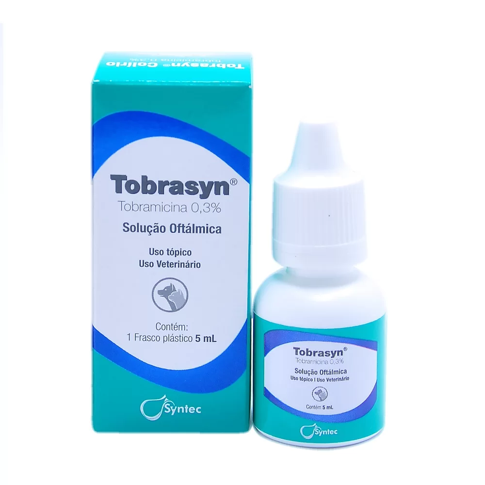 Colírio Syntec Tobrasyn Para Cães E Gatos - 5 Ml