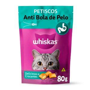 Petisco Whiskas Temptations Anti Bola de Pelo Gatos Adultos 80g