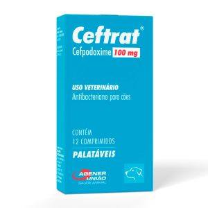 Ceftrat 100mg Antibacteriano Para Cães Agener União 12 Comprimidos