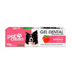 Gel Dental Para Cães e Gatos Morango Pet Clean 90g