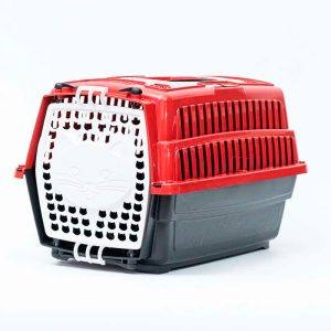 Caixa de Transporte Cat Love Travel Vermelho Para Gatos Pet Injet Nº01